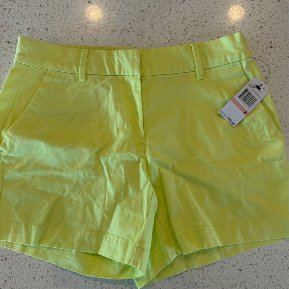 Nautica  High-Waist Neon Lime Women's Shorts Size 2